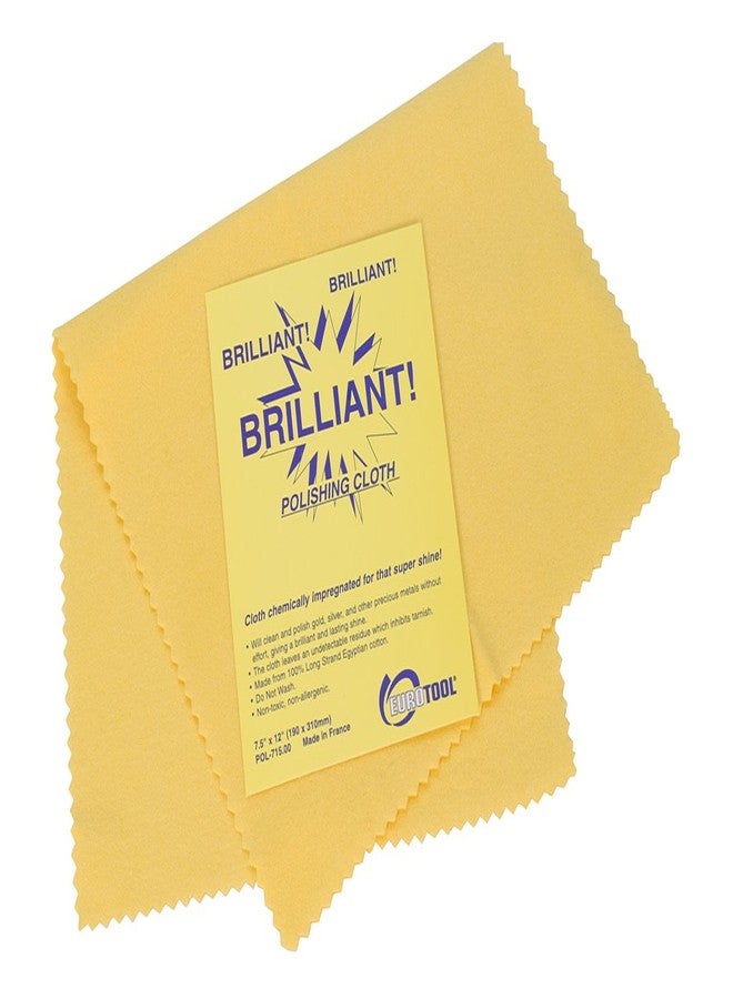 Euro Tool "Brilliant" Polishing Cloths, Medium, Yellow | POL-715.00